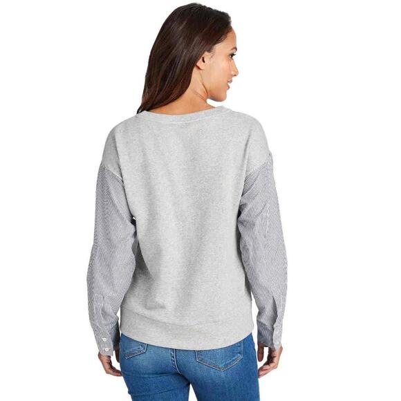Vineyard Vines Gray Mixed Media Sweatshirt - Picture 10 of 10